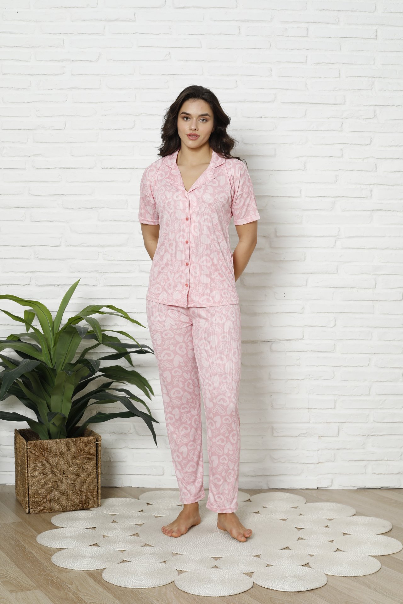 Pegasus Bayan 5 Düğme Pijama